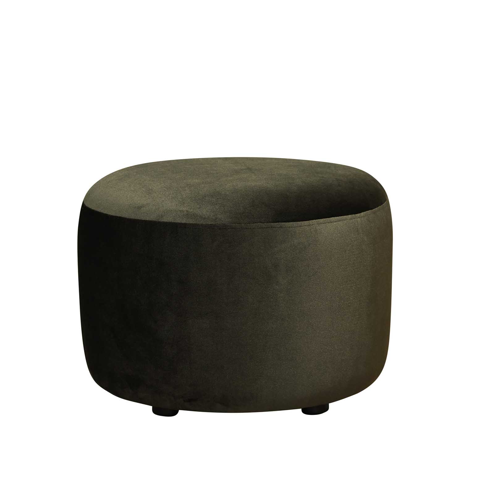 The Estella Ottoman - Velvet Ranger Green